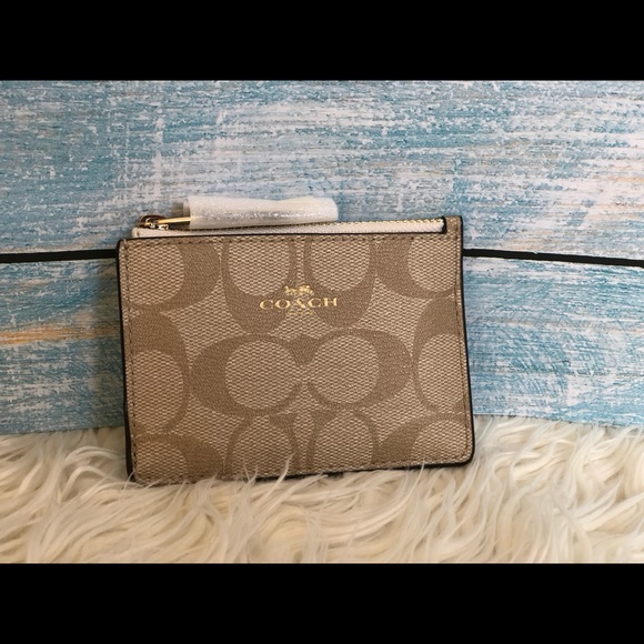 Coach Mini Skinny Id Case in signature canvas - Picture 6 of 6